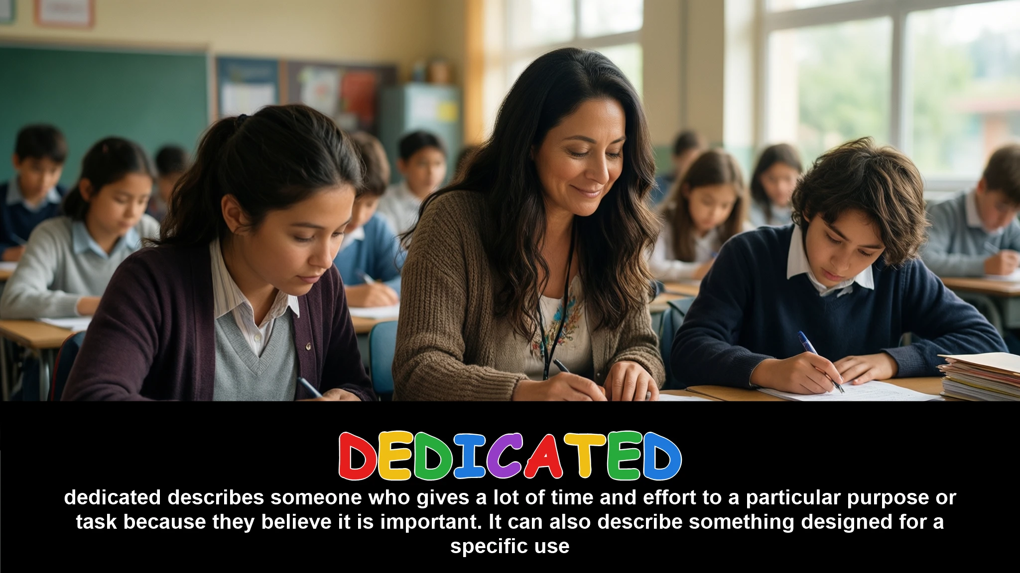 English Illustration for dedicated